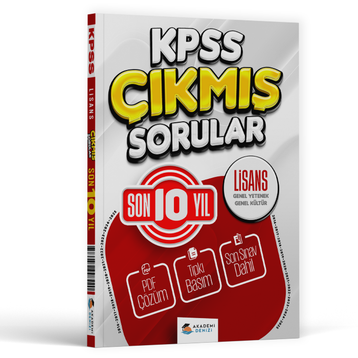 KPSS ÇIKMIŞ SORULAR LİSANS GYGK SON 10 YIL - 16-25